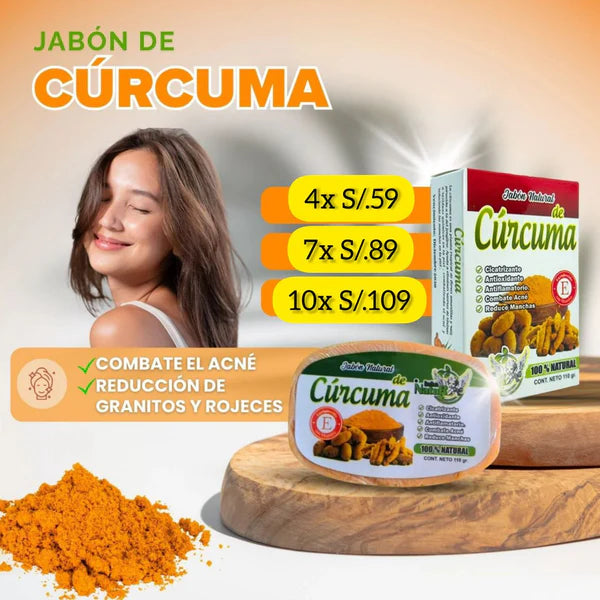 JABÓN DE CÚRCUMA 100% NATURAL