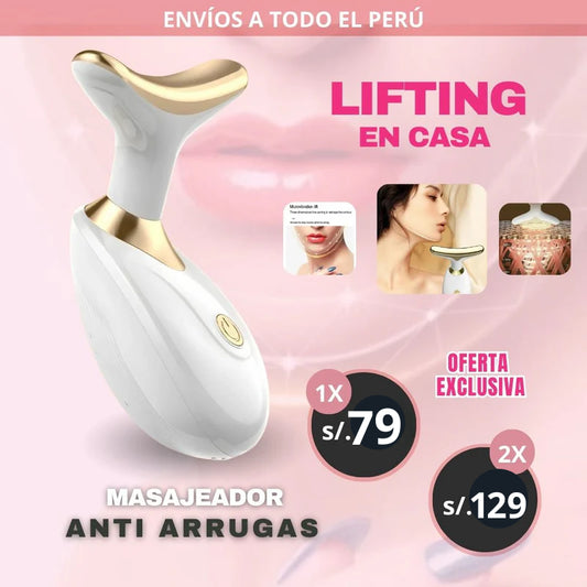 MASAJEADOR BEAUTY FACE REDUCTOR DE ARRUGAS Y PAPADA 100% EFECTIVO