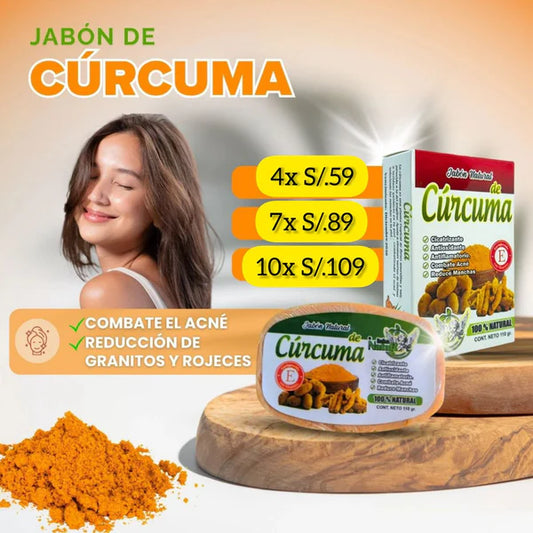 4x JABÓN DE CÚRCUMA