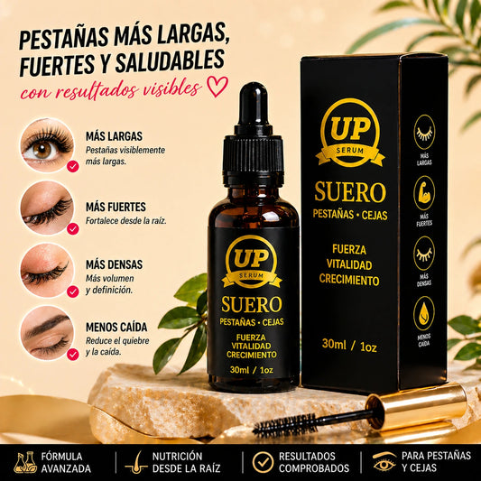 Serum UP PRO | Crecimiento de Pestañas y Cejas Premium