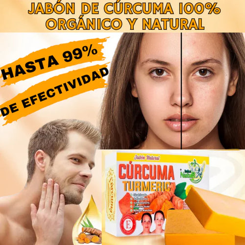 JABÓN DE CÚRCUMA 100% NATURAL