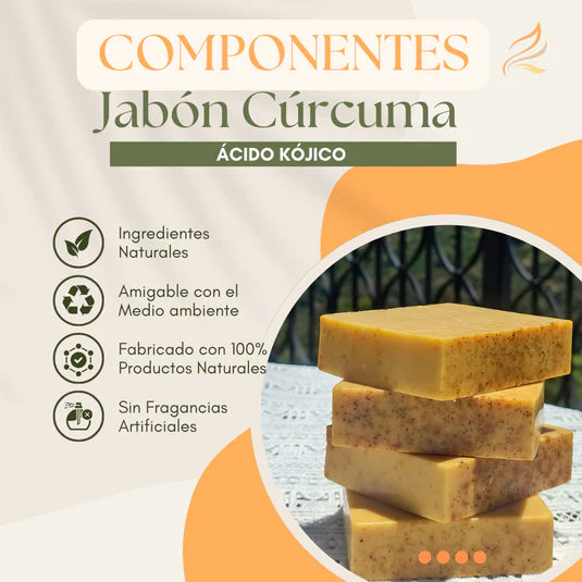 JABÓN DE CÚRCUMA 100% NATURAL